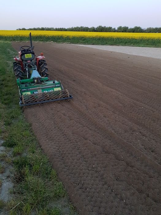 Usługi ogrodnicze mini traktorem glebogryzarka separacyjna