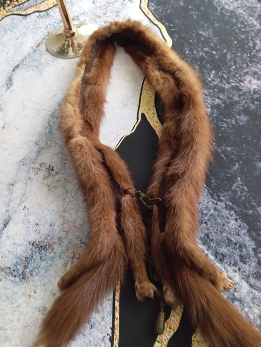 Kołnierz -szalik naturalny