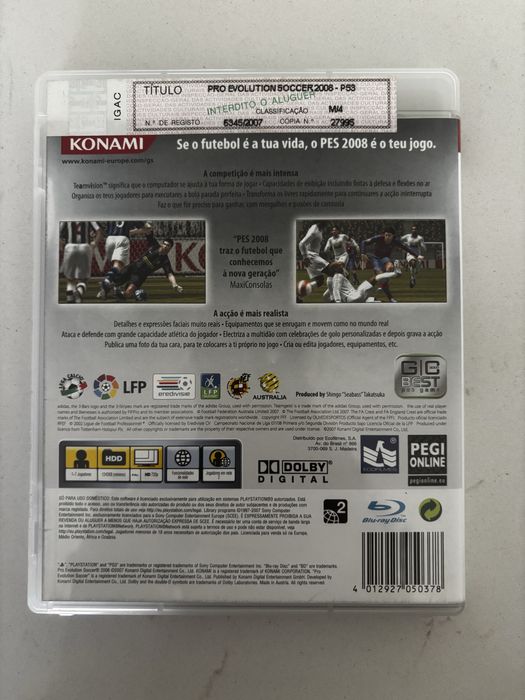 PES 2008 para PS3
