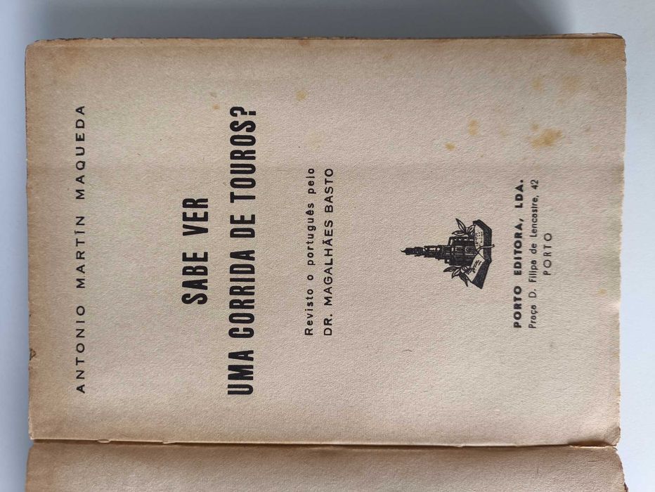 Livro Sabe ver uma corrida de touros? A. Martin Maqueda