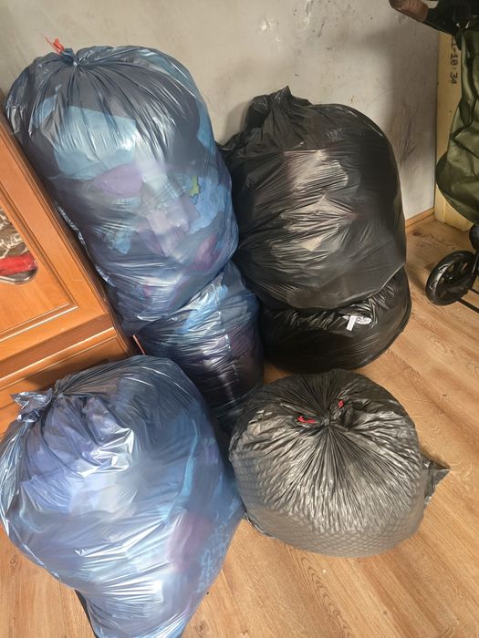7 dużych worków ciuchów mix