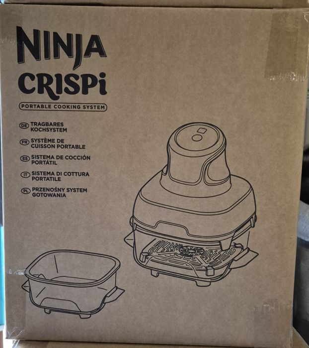 Ninja CRISPi airfryer frytkownica 3.8L 4w1 szklany NOWY 1700W GOLD
