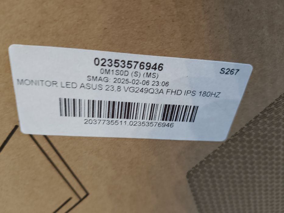 Monitor LCD Asus VG249Q3A 23,8" 1920 x 1080 px IPS / PLS