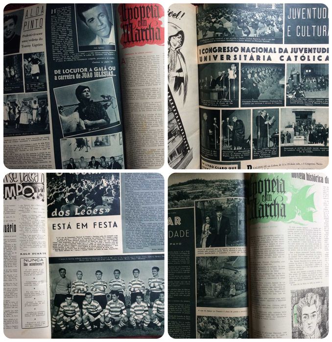 13 Revistas Flama . História, desporto, política, moda, etc., 1953