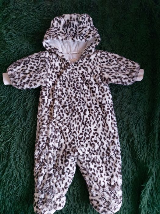 Демісезонний хутряний комбінезон з вушками