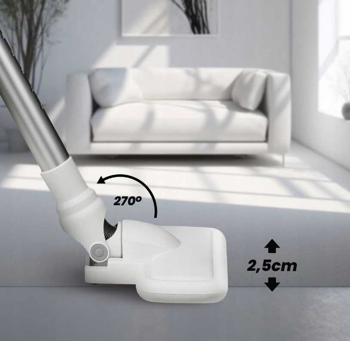 Nowy ODKURZACZ PIONOWY Bezworkowy Przewodowy Ręczny Hepa 600w (GRATIS)