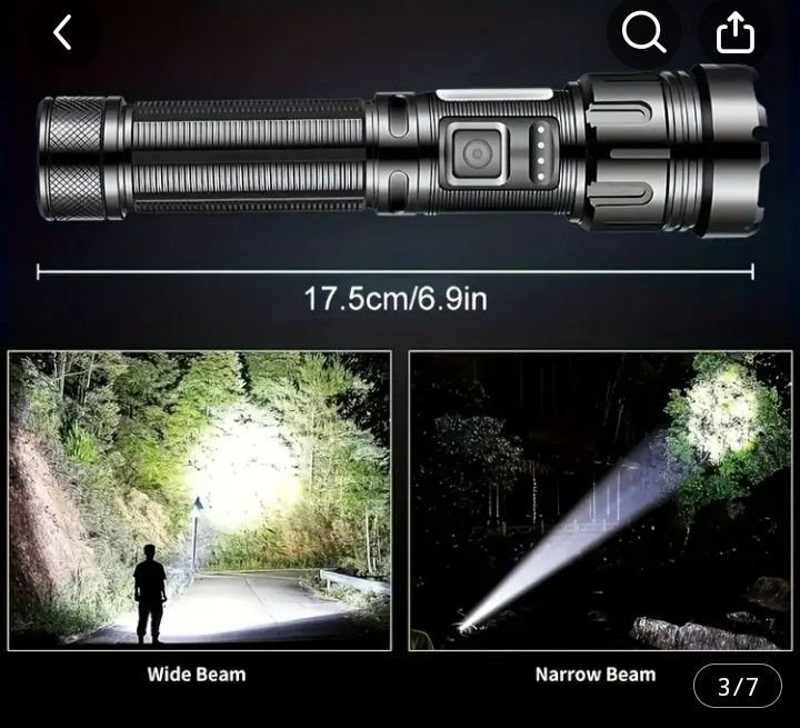 Надпотужний тактичний ліхтар