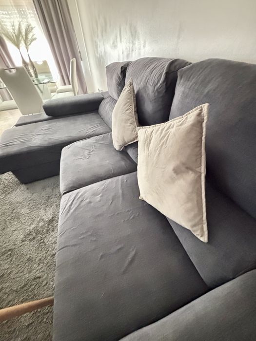 Sofá 3 lugares com Chaise Longue à Direita