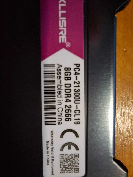 Оперативна пам'ять KLLISRE 16 gb(2x8gb) DDR4  2666MHZ CL19