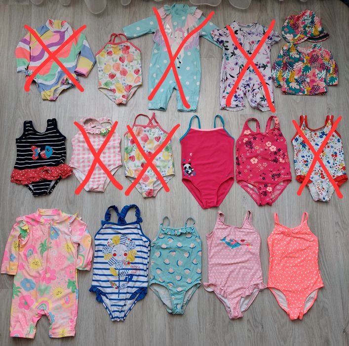 Купальники на дівчинку 68-74, 80-86, 92, 104 розмір