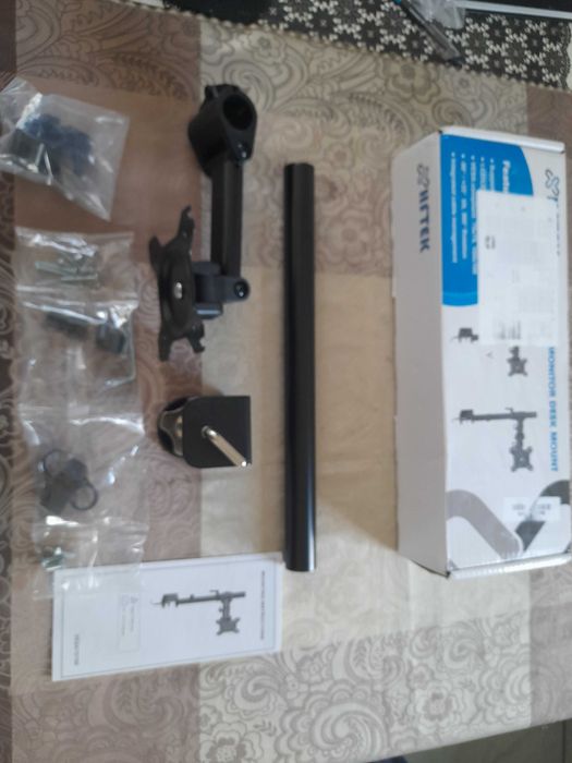 Uchwyt biurkowy pojedynczy z zaciskiem 1xLCD max. 32 cale max. 8 kg