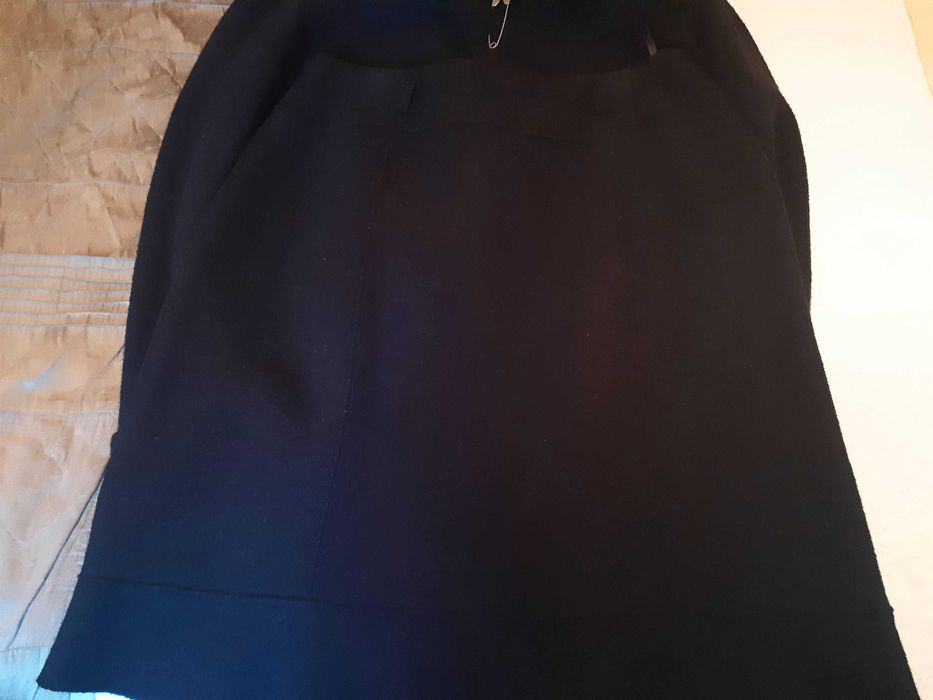 Fato elegante saia e casaco, Alain Manoukian, preto, 70% lã