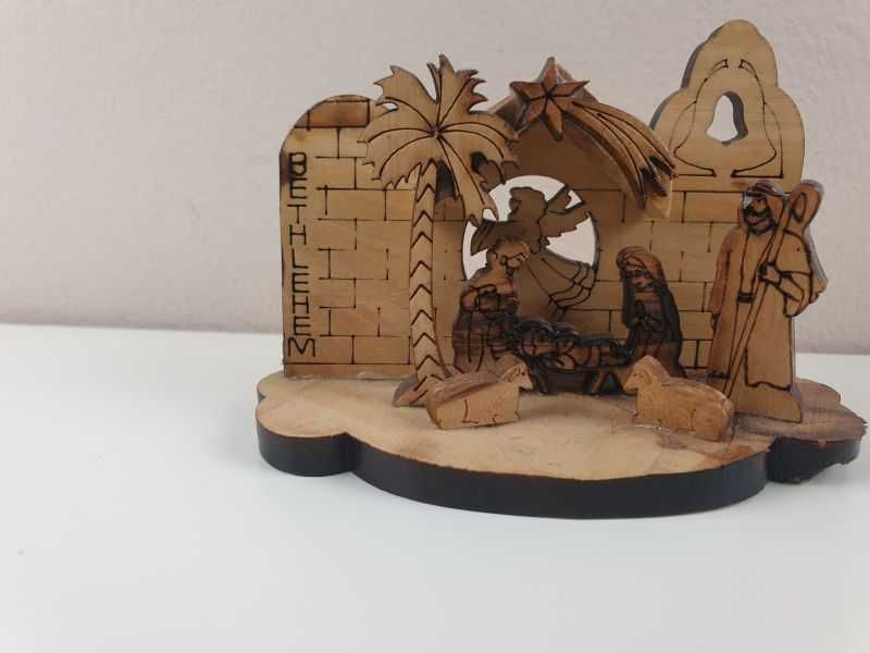 Szopka mini drewniana nowa