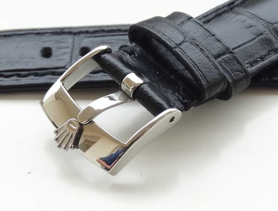Klamra rolex 16mm srebrny kolor zestaw