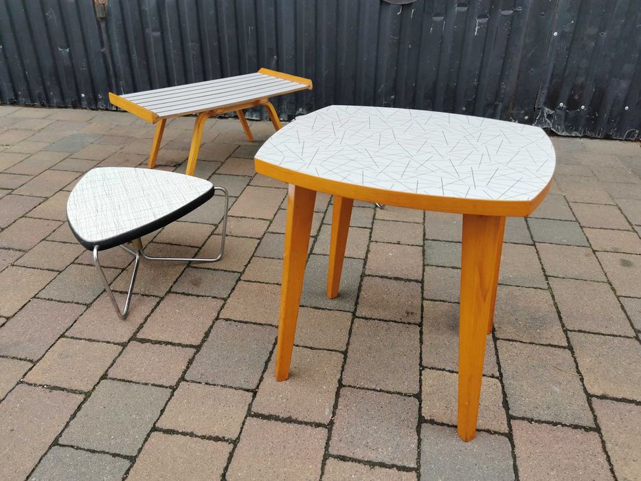 Designerski kwietnik, stojak pod kwiaty- Czechosłowacja '60-70'