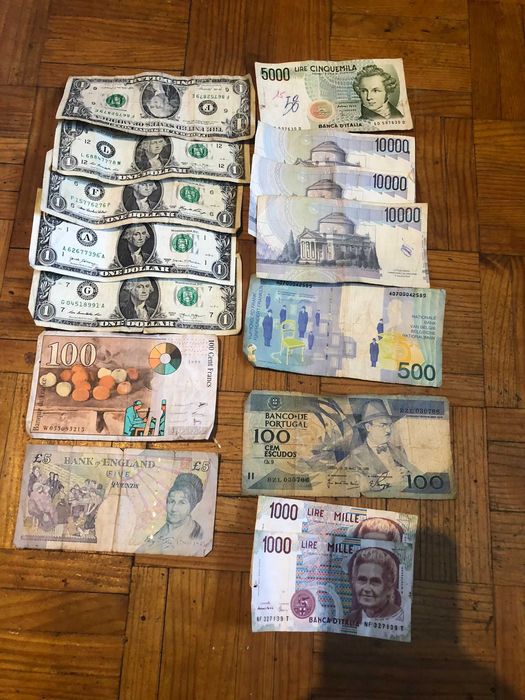 Notas várias de colecção