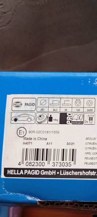 Discos Travão novo