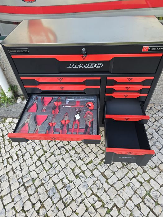 carrinho de ferramenta XXXL JUMBO PRO 11 gavetas completas novo