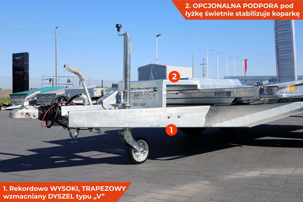 Neptun Przyczepa LOADMAX pod minikoparkę koparkę N35-350 2bld [GN285]
