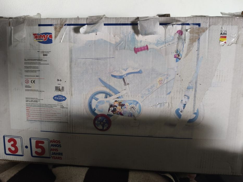Bicicleta Frozen 3 a 5 anos