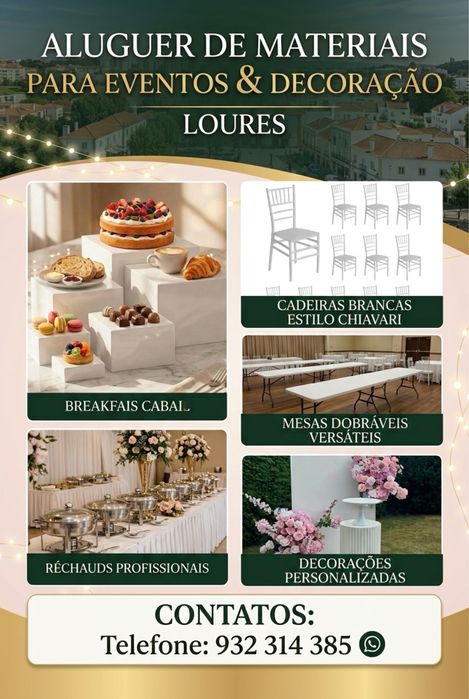 Aluguer e decoração de eventos