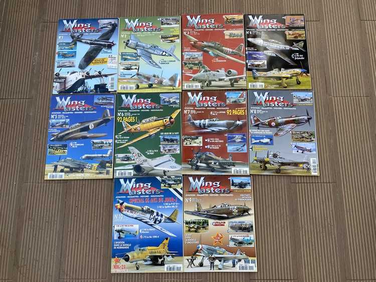 Lote Coleção Revistas Wings Master (Modelismo / Aviação) - Excelentes Condições