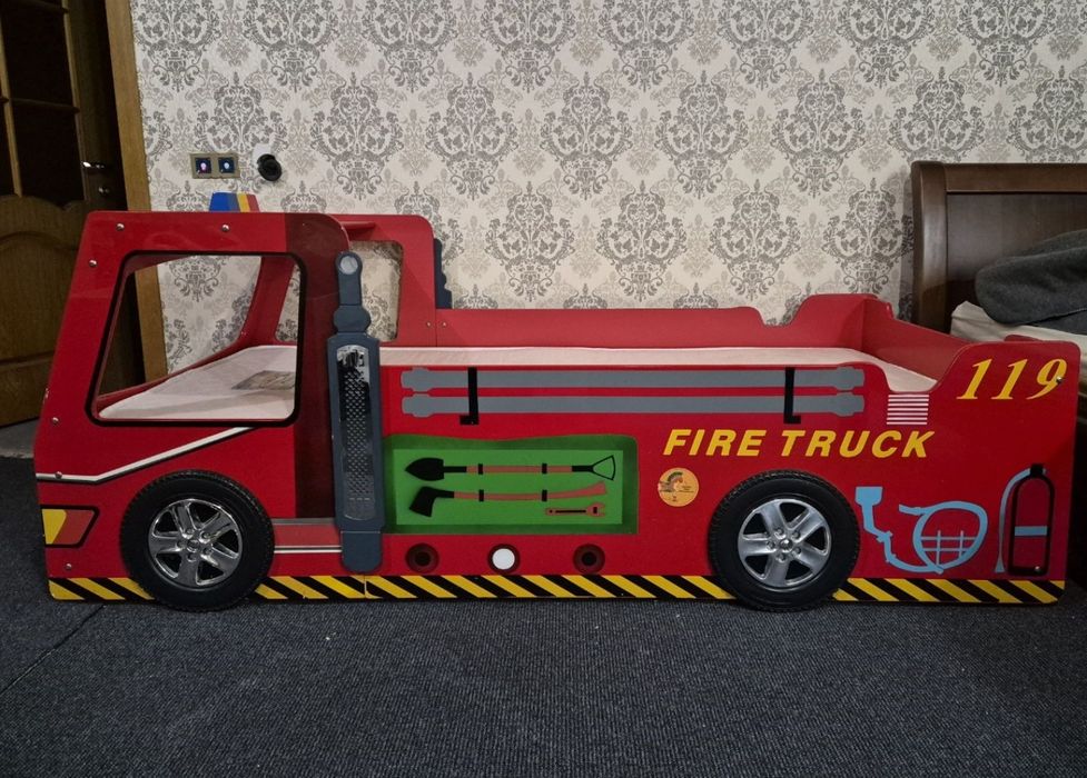 Дитяче ліжко пожежна машина 195*95