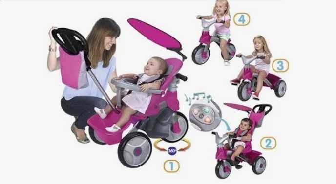 Feber Triciclo Easy Evolution rosa430718631218391041