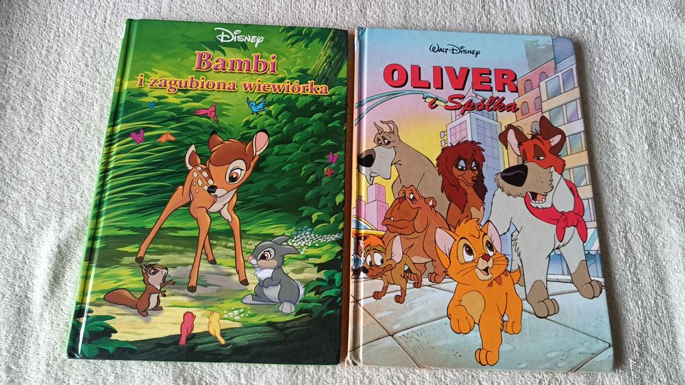 Disney 6x Pocahontas Oliver i Spółka Bambi i zagubiona wiewiórka Mały