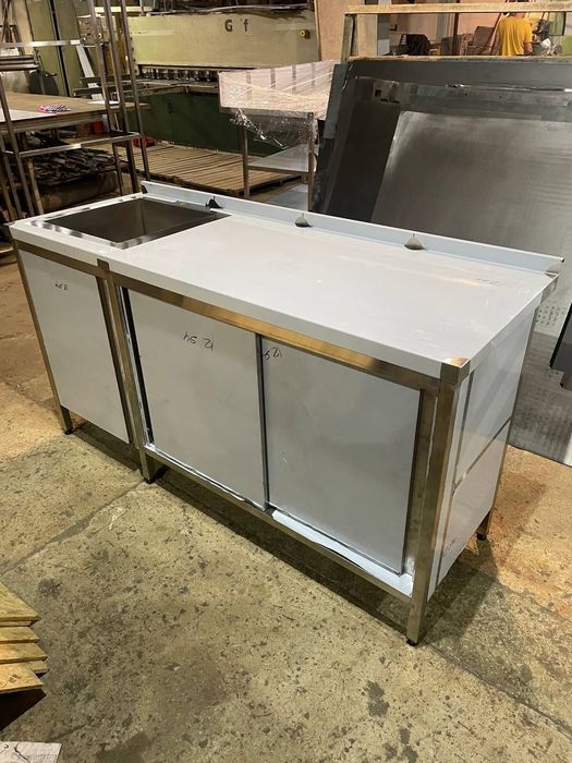 Столи та мийки з нерж. Виробництво!