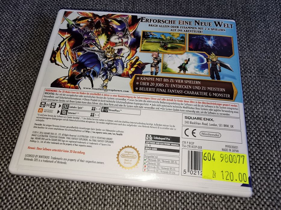 Final Fantasy Explorers 3DS Nintendo gra ANG (komplet BDB) sklep Ursus