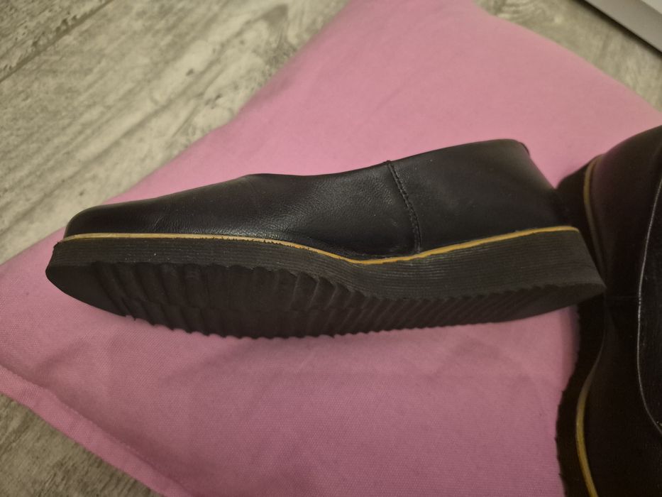 Buty skórzane roz 36 czarne