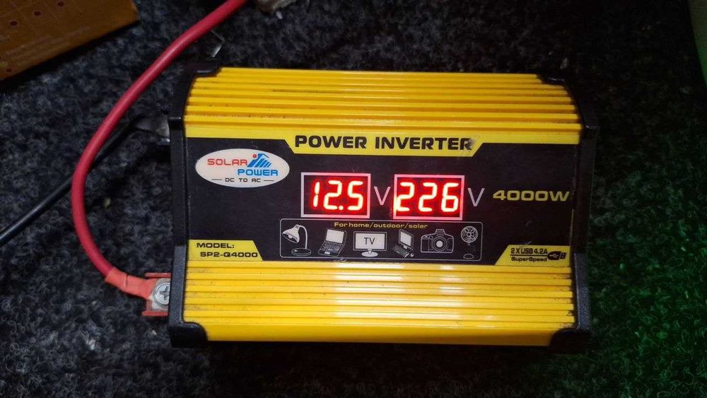 Топ Инверторы 12В-24В-220В-1000W-3000W (чистый синус)