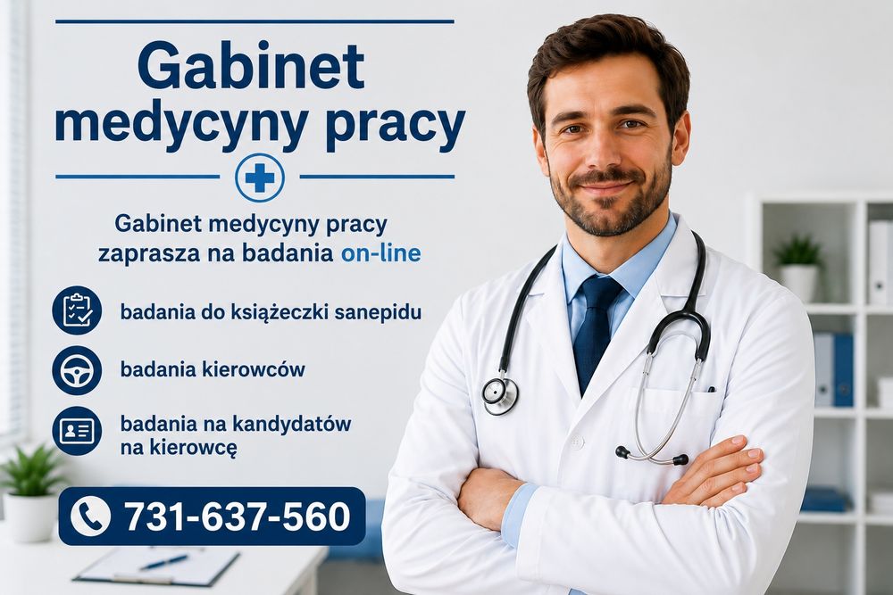 Gabinet medycyny pracy - badania sanepidu, badania pracowników