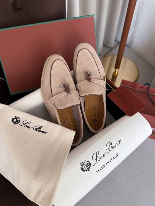 Лофери жіночі Loro Piana Beige premium