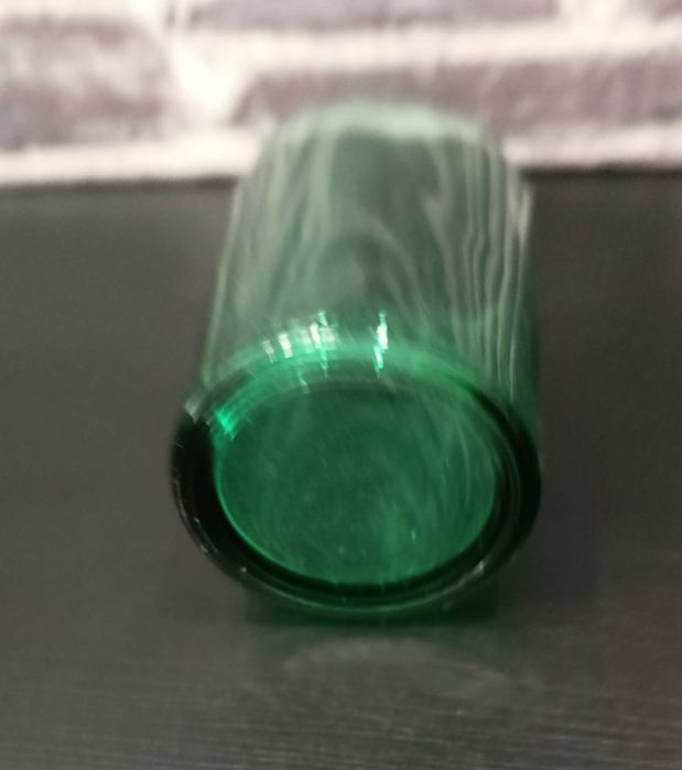 Restauração - 1 moinho pimenta + 2 copos, tudo em vidro verde