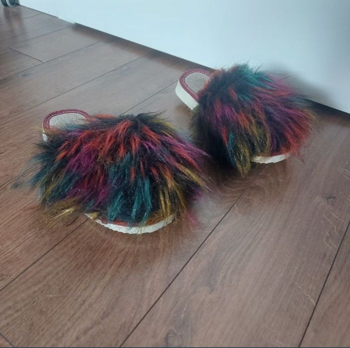 Klapki z futerkiem_ papcie_36