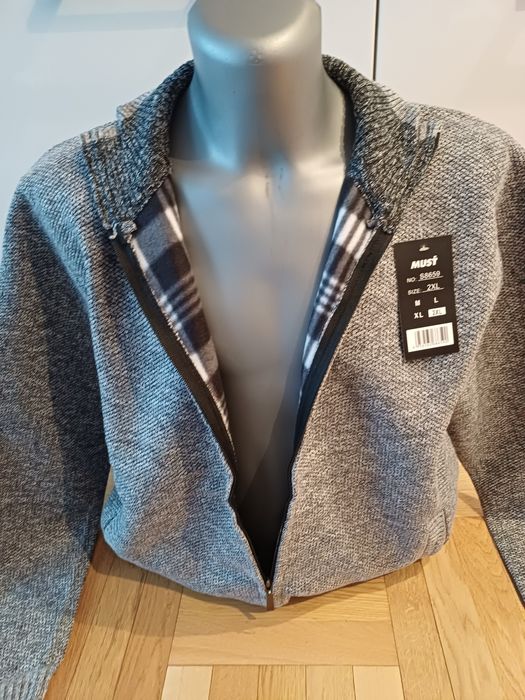 Sweter męski na polarze. XL, XXL.