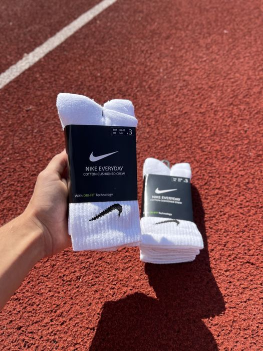 Найк шкарпетки високі білі оригінал, 38-42 розмір, 42-46