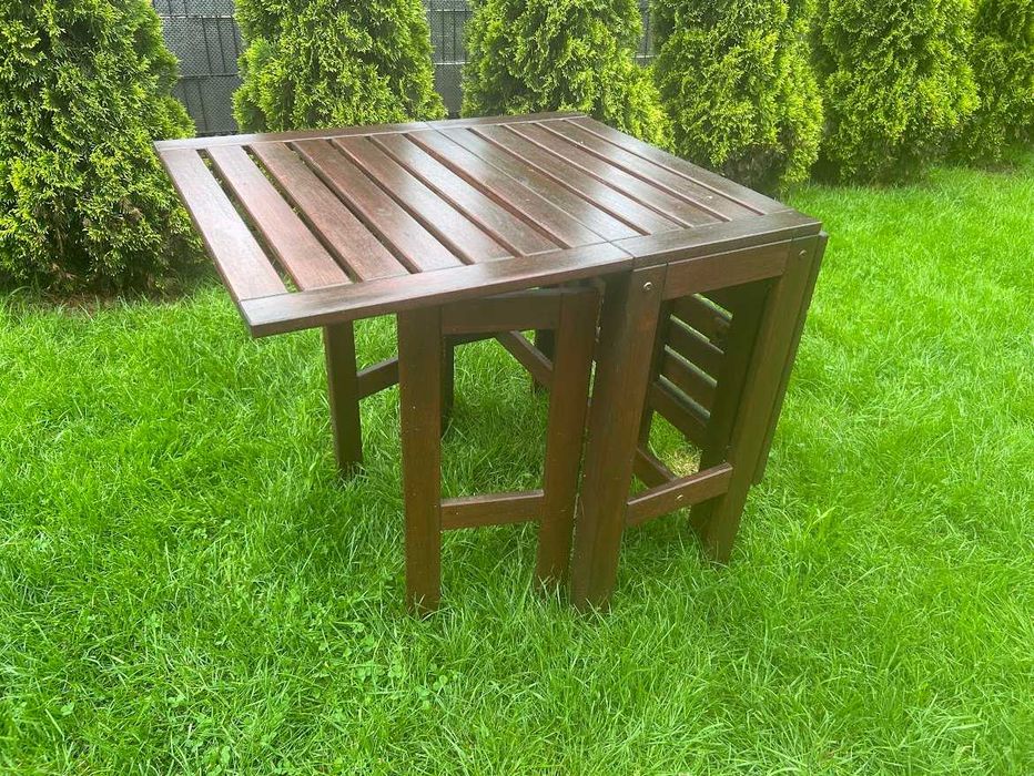 Stół i krzesła ogrodowe ikea