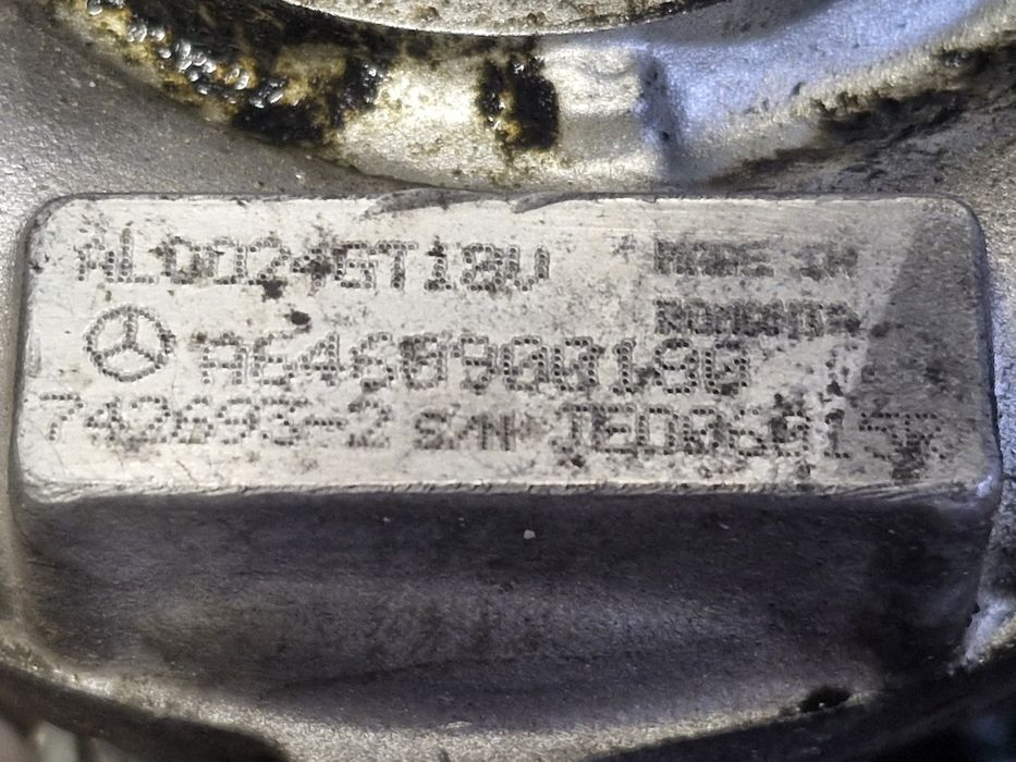 Турбіна мерседес ом646 2.2cdi w203 а6460900180