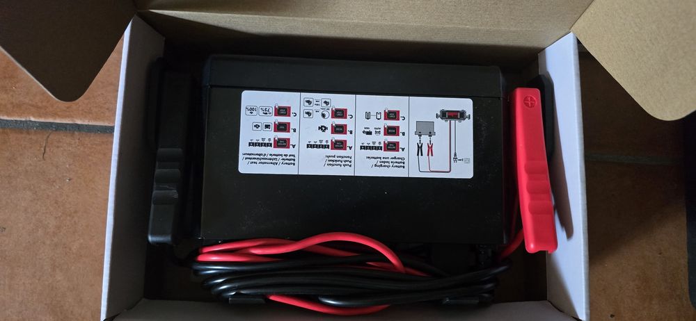 Carregador de bateria inteligente Parkside 12v