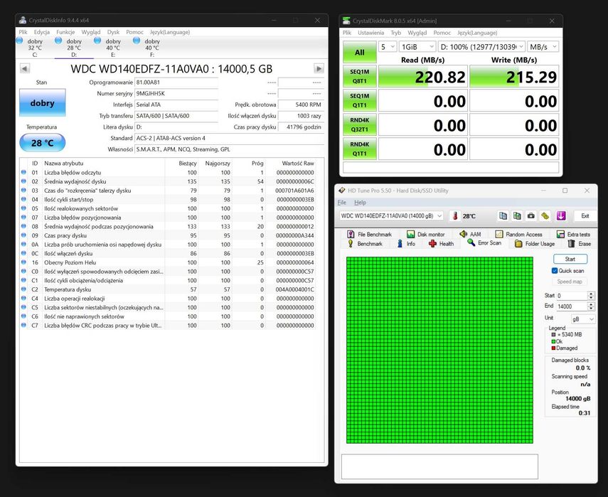 Dysk twardy Western Digital 14TB WD140EDGZ HA570 WD 14 TB