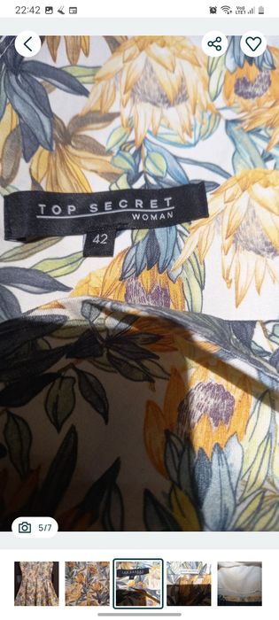 Sukienka Top Secret 40-42 Nowa rozszerzana na halce