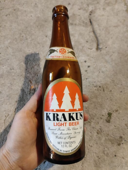 Butelka Krakus light beer, kolekcjonerska