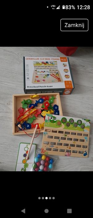 Zestaw gier drewniane montesori