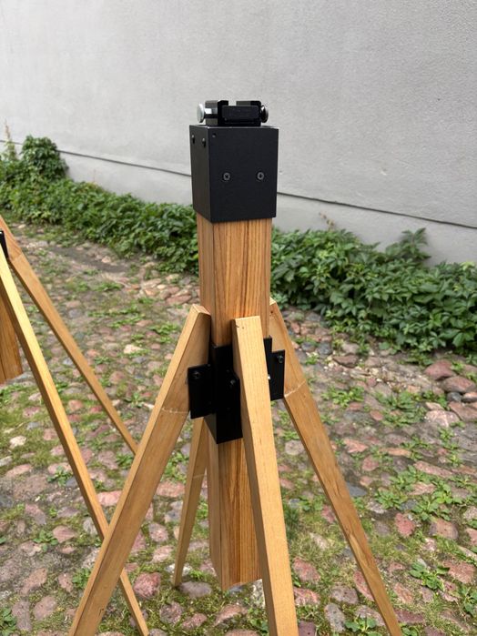 Stojaki statywy drewniane do lamp retro dj komplet 2 sztuki