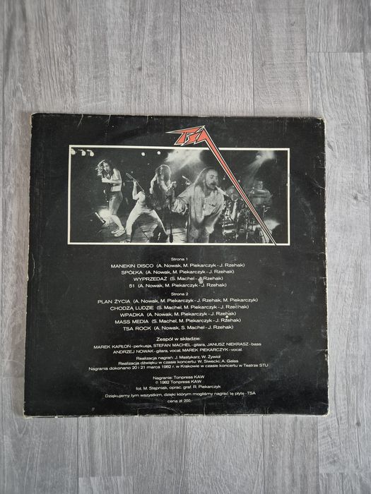Płyta TSA LIVE winyl