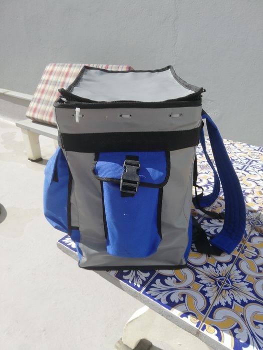 Mochila de pesca com saco p/peixe