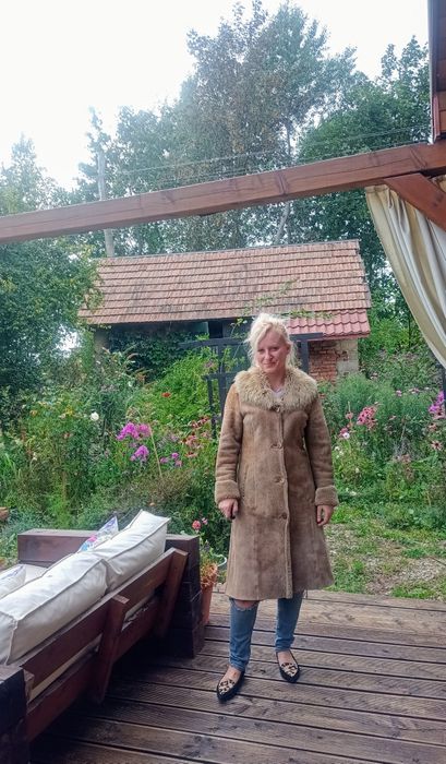 Kożuch naturalny kożuszek prawdziwy toscan